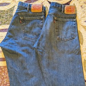 Men's Levi's 517 Bootcut 35x32 washed denim